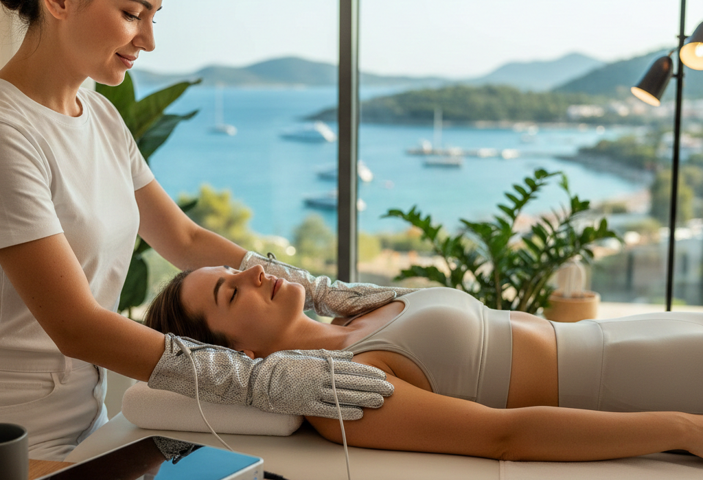 Fethiye meridyen terapi gümüş eldiven uygulaması ile enerji dengeleme seansı