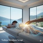 kurumuş ve çatlamış bir toprağın arasından süzülen taze, berrak bir su akıntısı